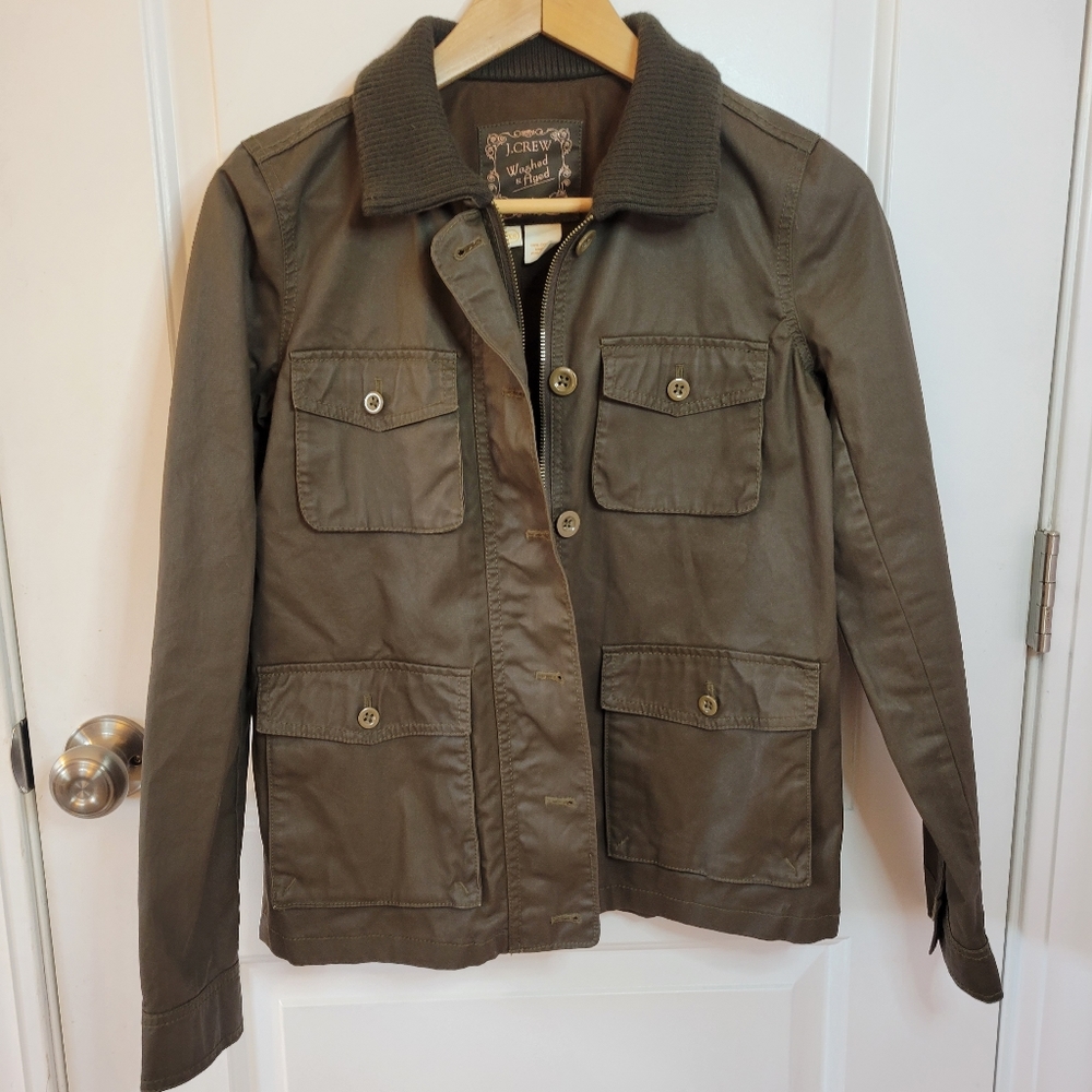 J. CREW Washed & Aged Utility Jacket-Size XS - Picture 5 of 8
